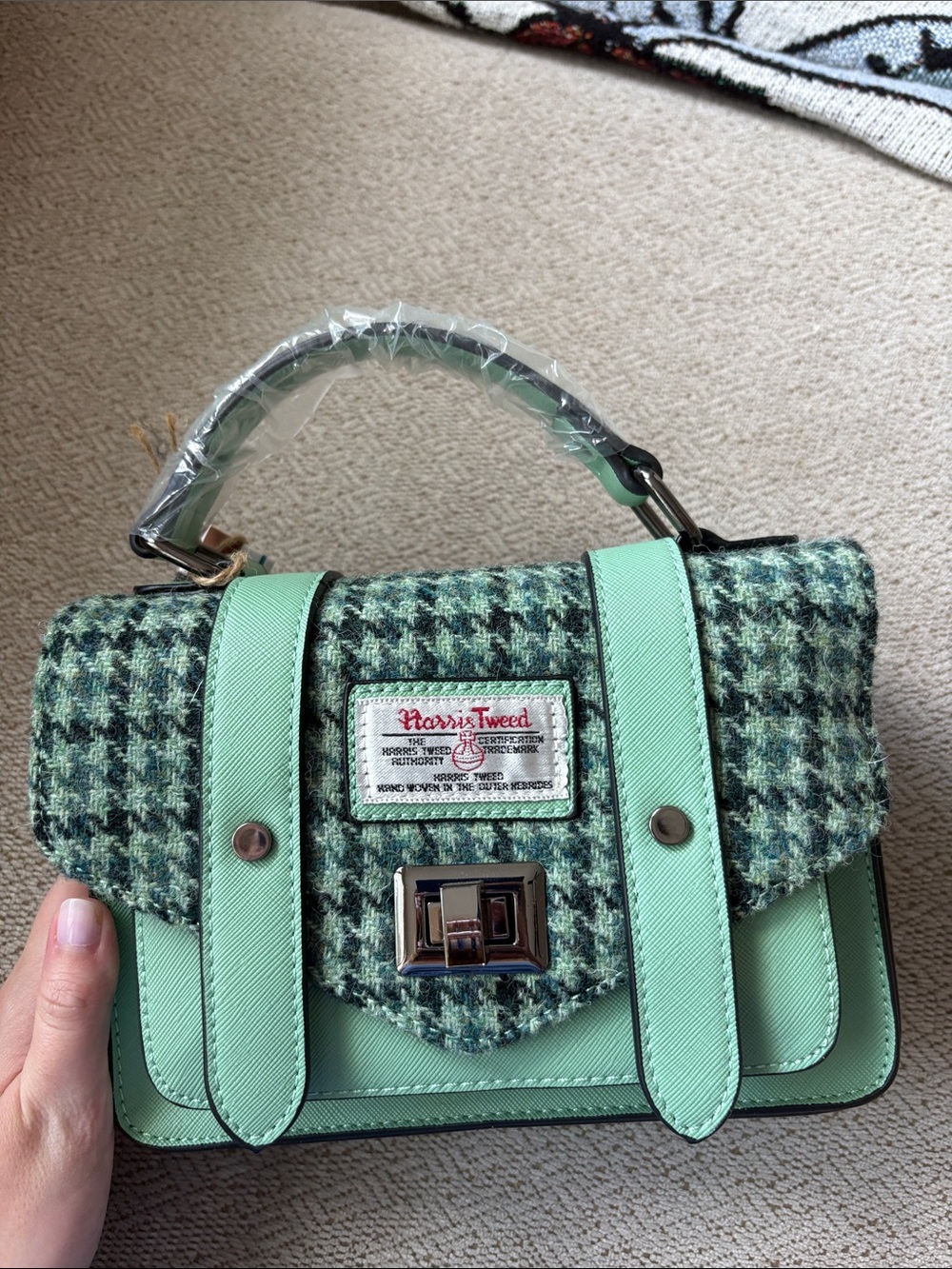 Islander Mini Satchel with Harris Tweed